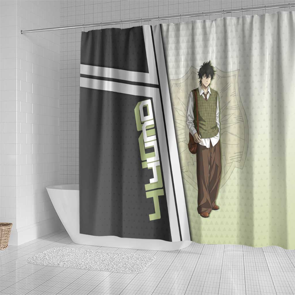 Black Clover Yuno Shower Curtain Vintage Scholar Anime Style