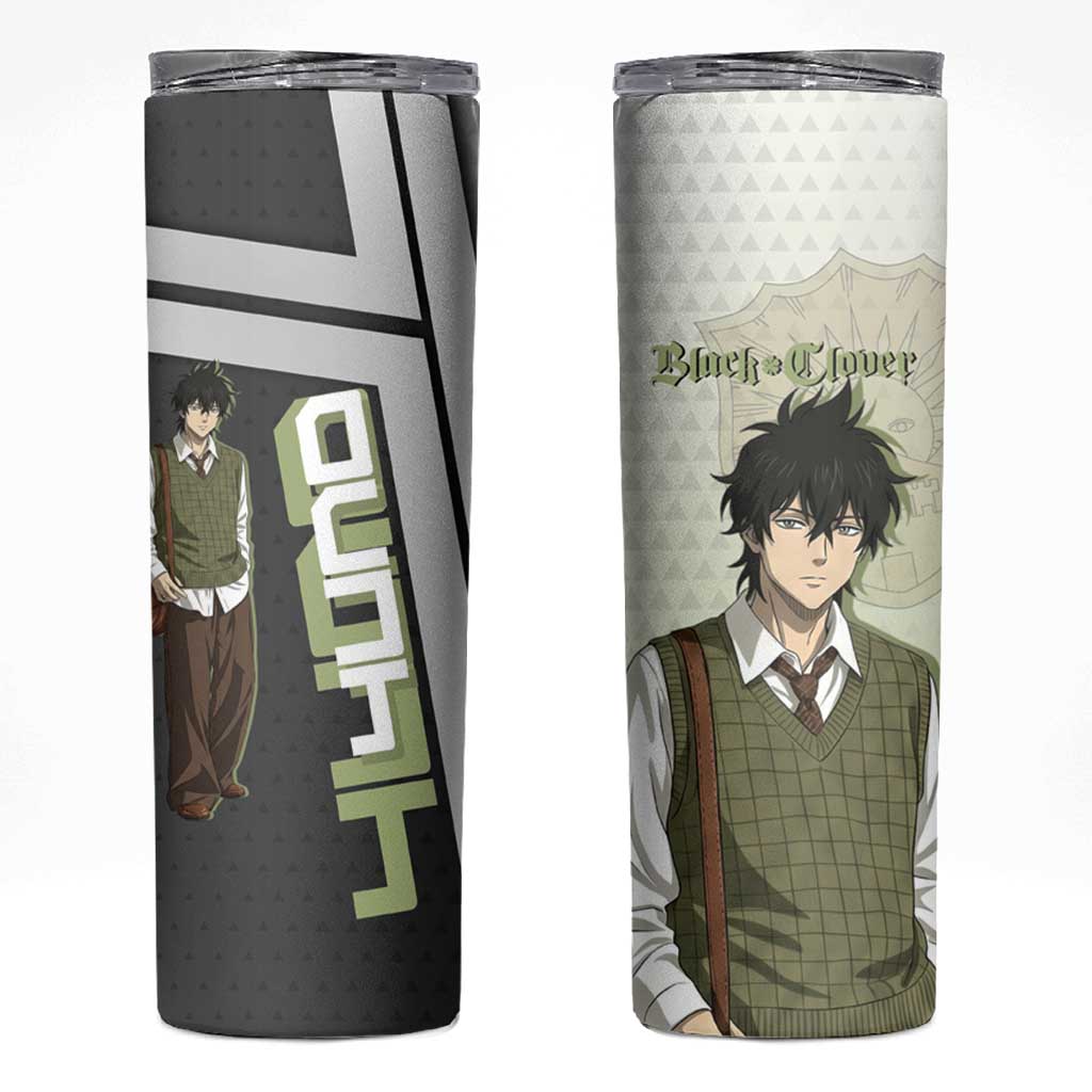 Black Clover Yuno Skinny Tumbler Vintage Scholar Anime Style