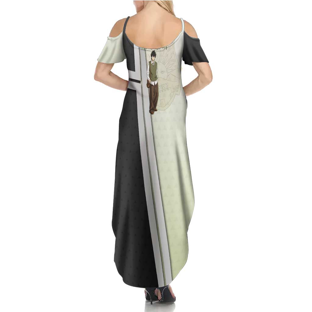Black Clover Yuno Summer Maxi Dress Vintage Scholar Anime Style