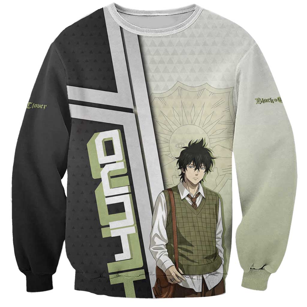 Black Clover Yuno Sweatshirt Vintage Scholar Anime Style