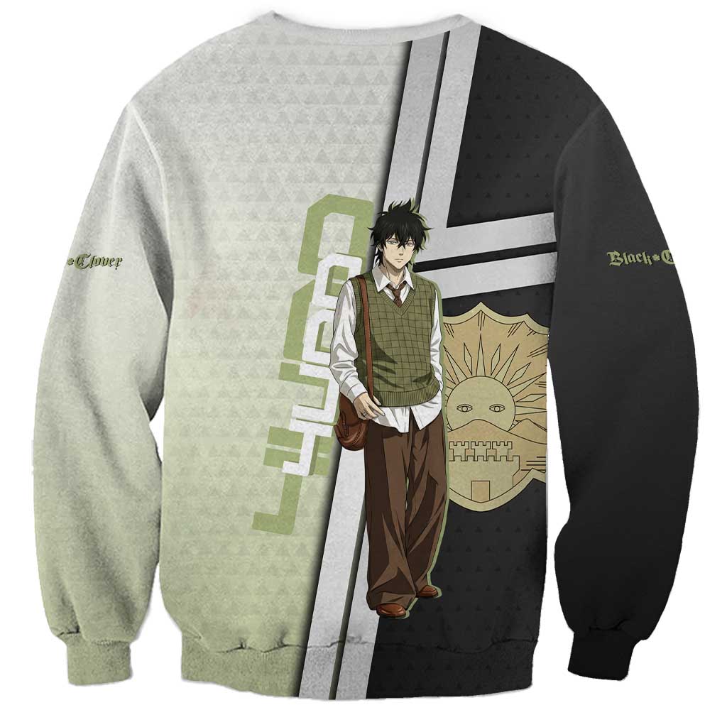 Black Clover Yuno Sweatshirt Vintage Scholar Anime Style