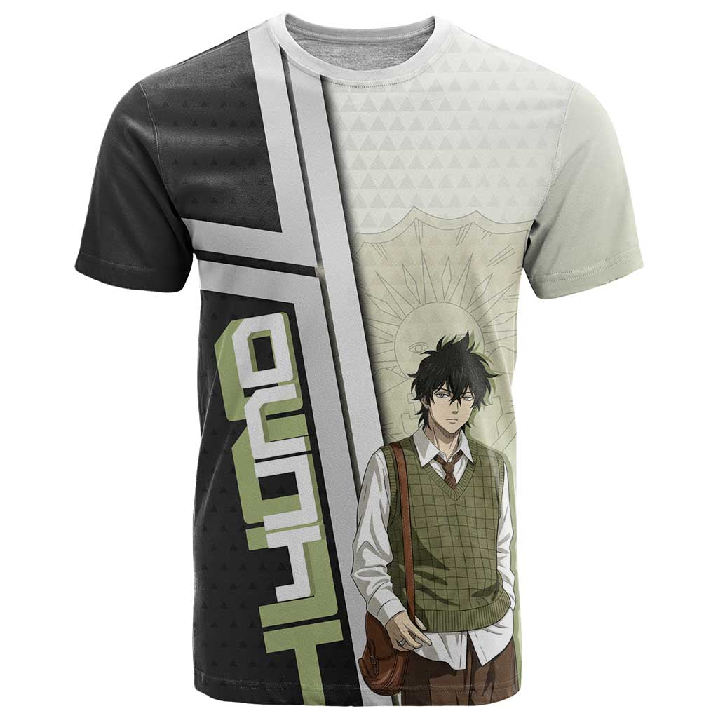 Black Clover Yuno T Shirt Vintage Scholar Anime Style