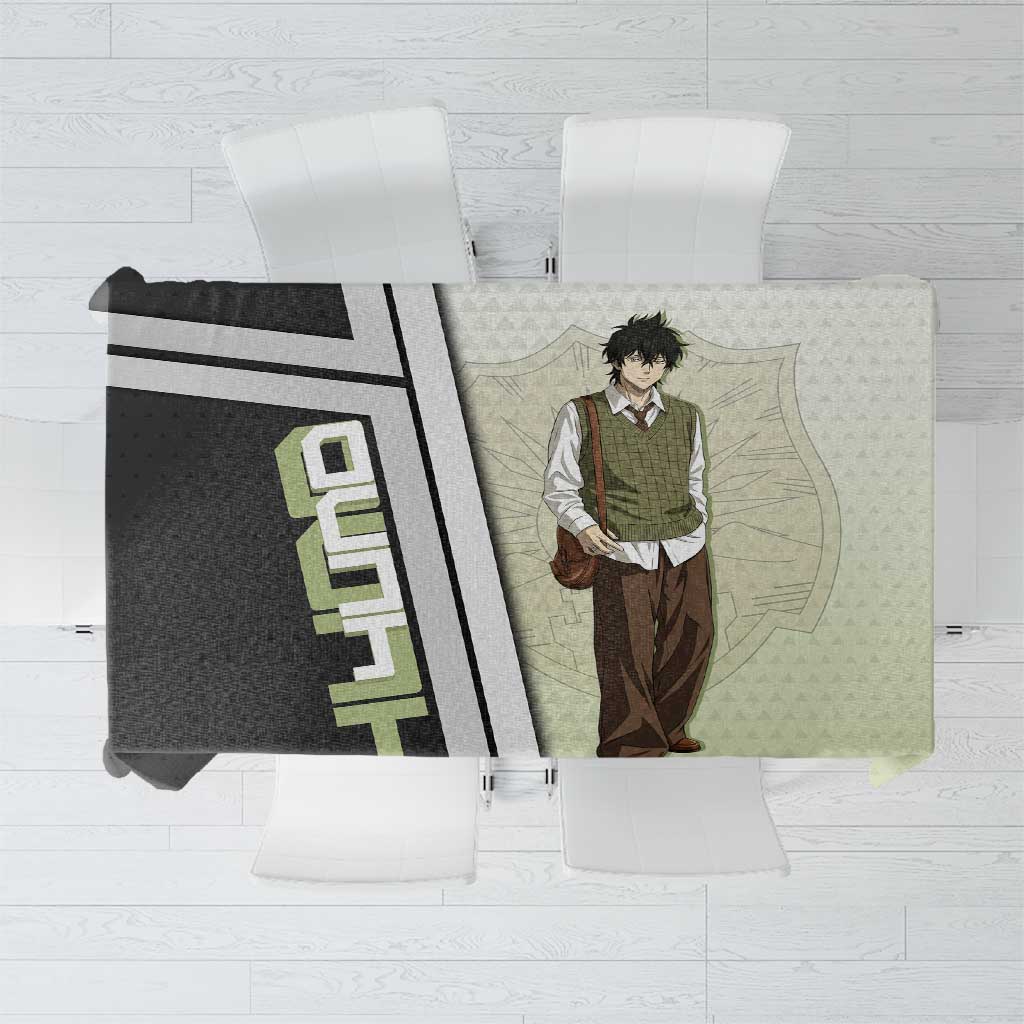 Black Clover Yuno Tablecloth Vintage Scholar Anime Style