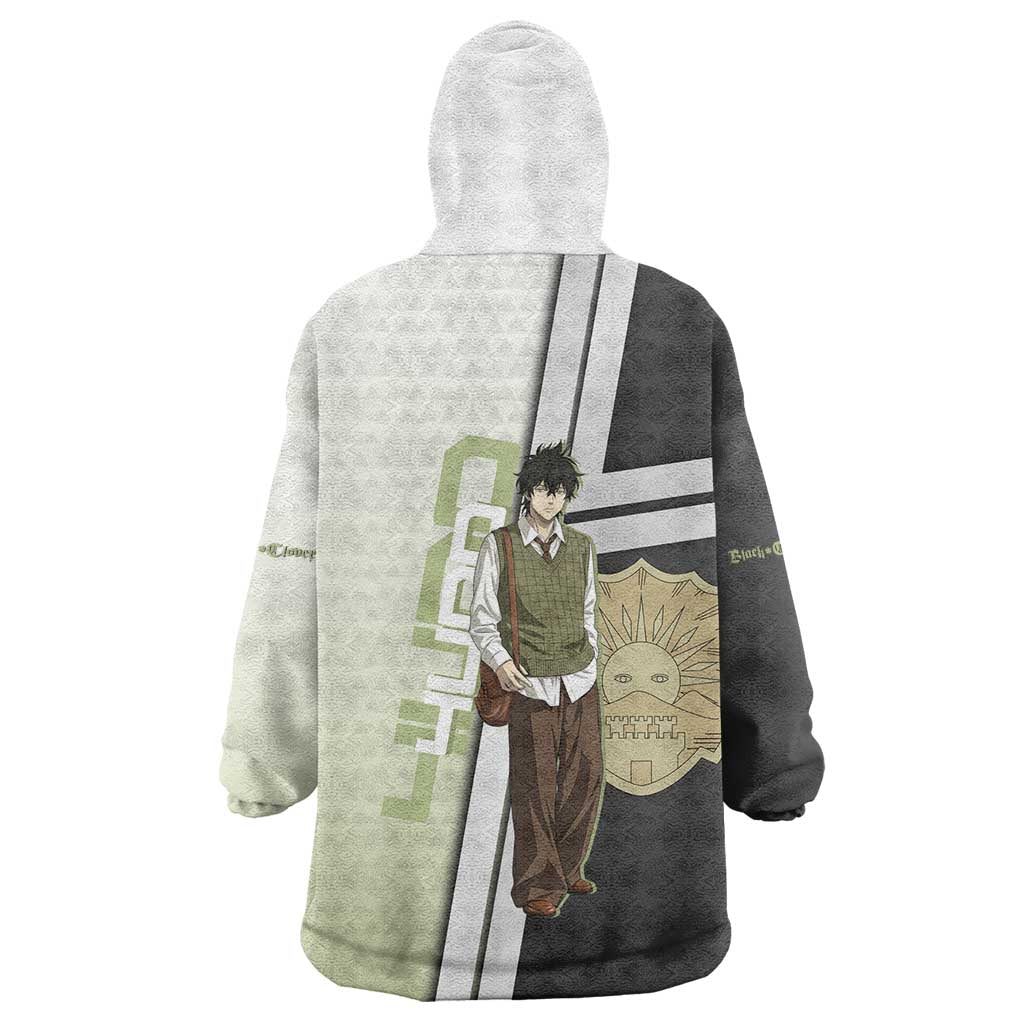 Black Clover Yuno Wearable Blanket Hoodie Vintage Scholar Anime Style