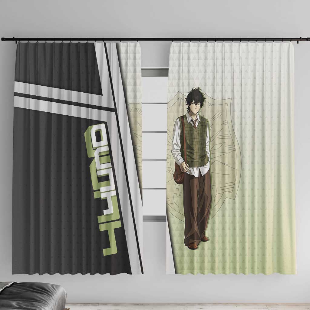 Black Clover Yuno Window Curtain Vintage Scholar Anime Style