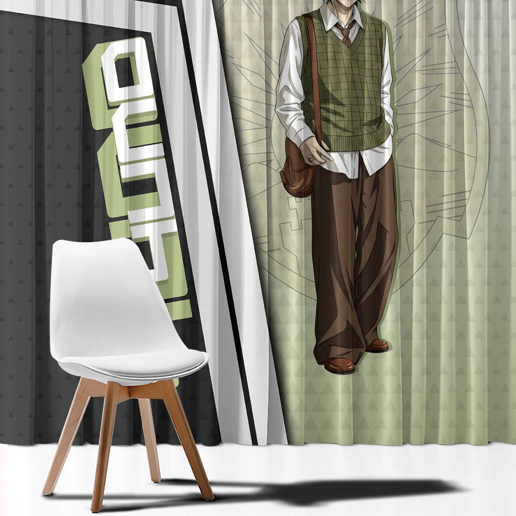 Black Clover Yuno Window Curtain Vintage Scholar Anime Style