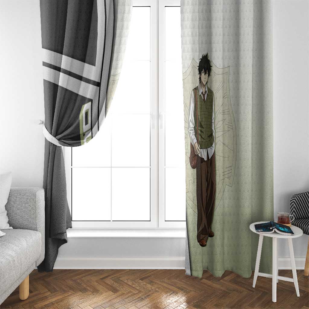 Black Clover Yuno Window Curtain Vintage Scholar Anime Style