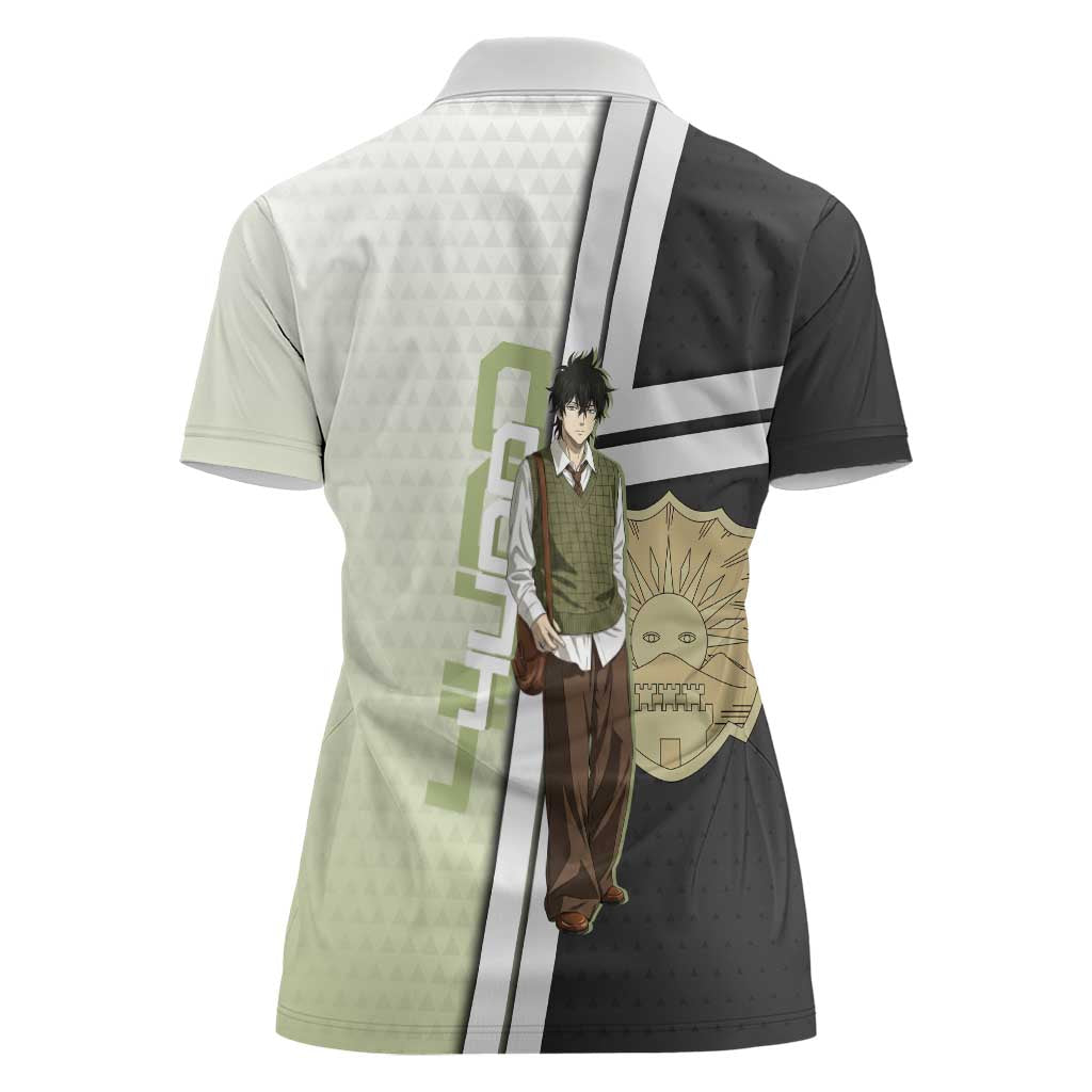 Black Clover Yuno Women Polo Shirt Vintage Scholar Anime Style