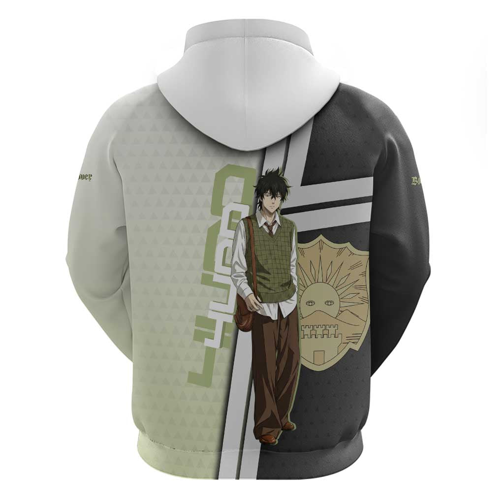 Black Clover Yuno Zip Hoodie Vintage Scholar Anime Style
