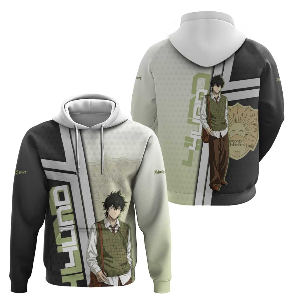 Black Clover Yuno Zip Hoodie Vintage Scholar Anime Style