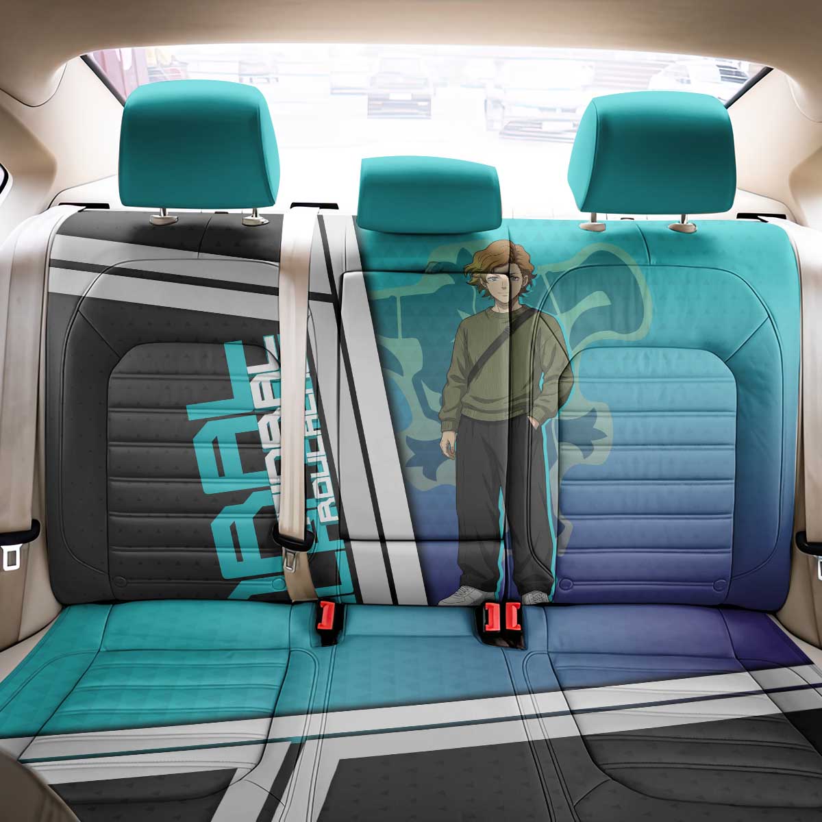 Black Clover Finral Roulacase Back Car Seat Cover Anime Illustration Style
