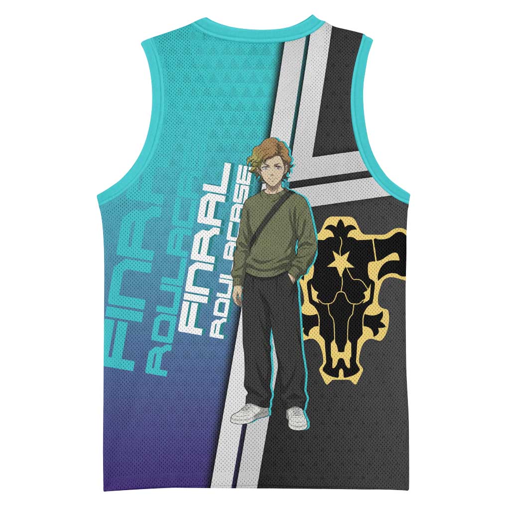 Black Clover Finral Roulacase Basketball Jersey Anime Illustration Style