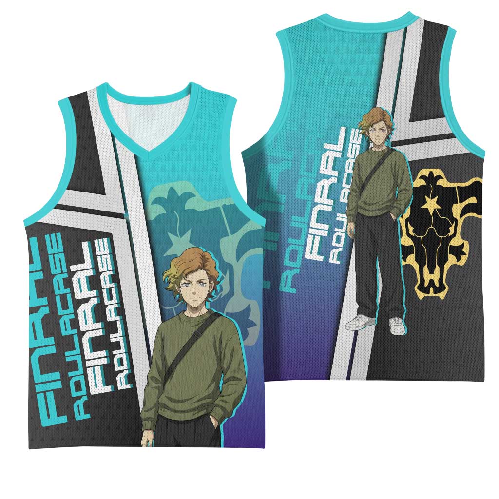 Black Clover Finral Roulacase Basketball Jersey Anime Illustration Style