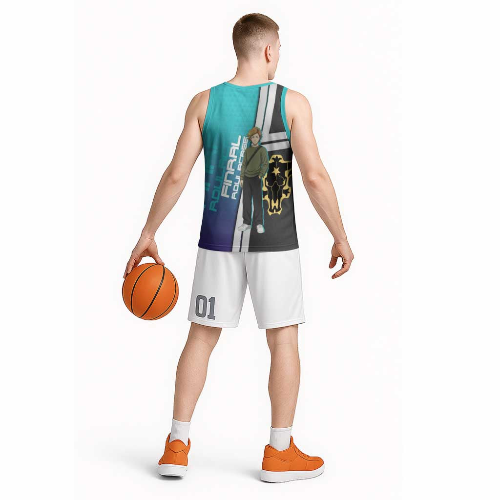 Black Clover Finral Roulacase Basketball Jersey Anime Illustration Style