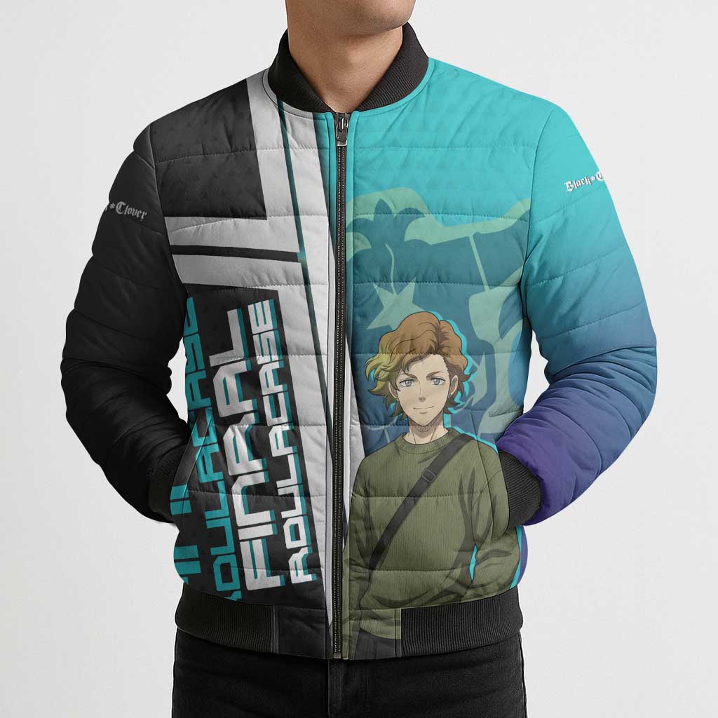 Black Clover Finral Roulacase Bomber Puffer Jacket Anime Illustration Style