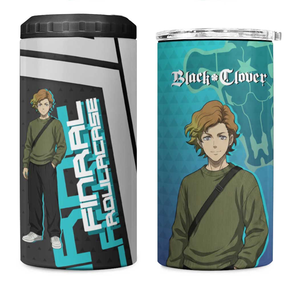 Black Clover Finral Roulacase 4 in 1 Can Cooler Tumbler Anime Illustration Style