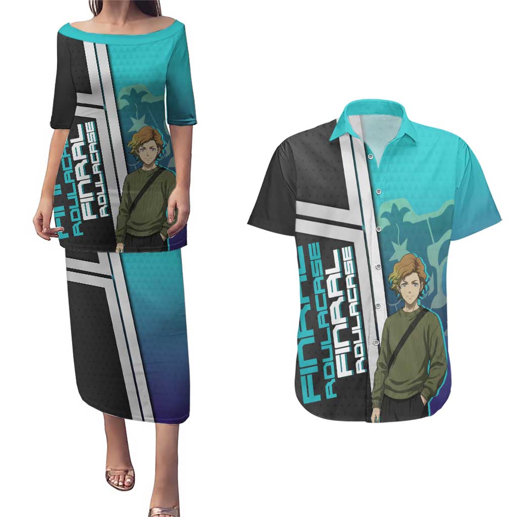 Black Clover Finral Roulacase Couples Matching Puletasi and Hawaiian Shirt Anime Illustration Style