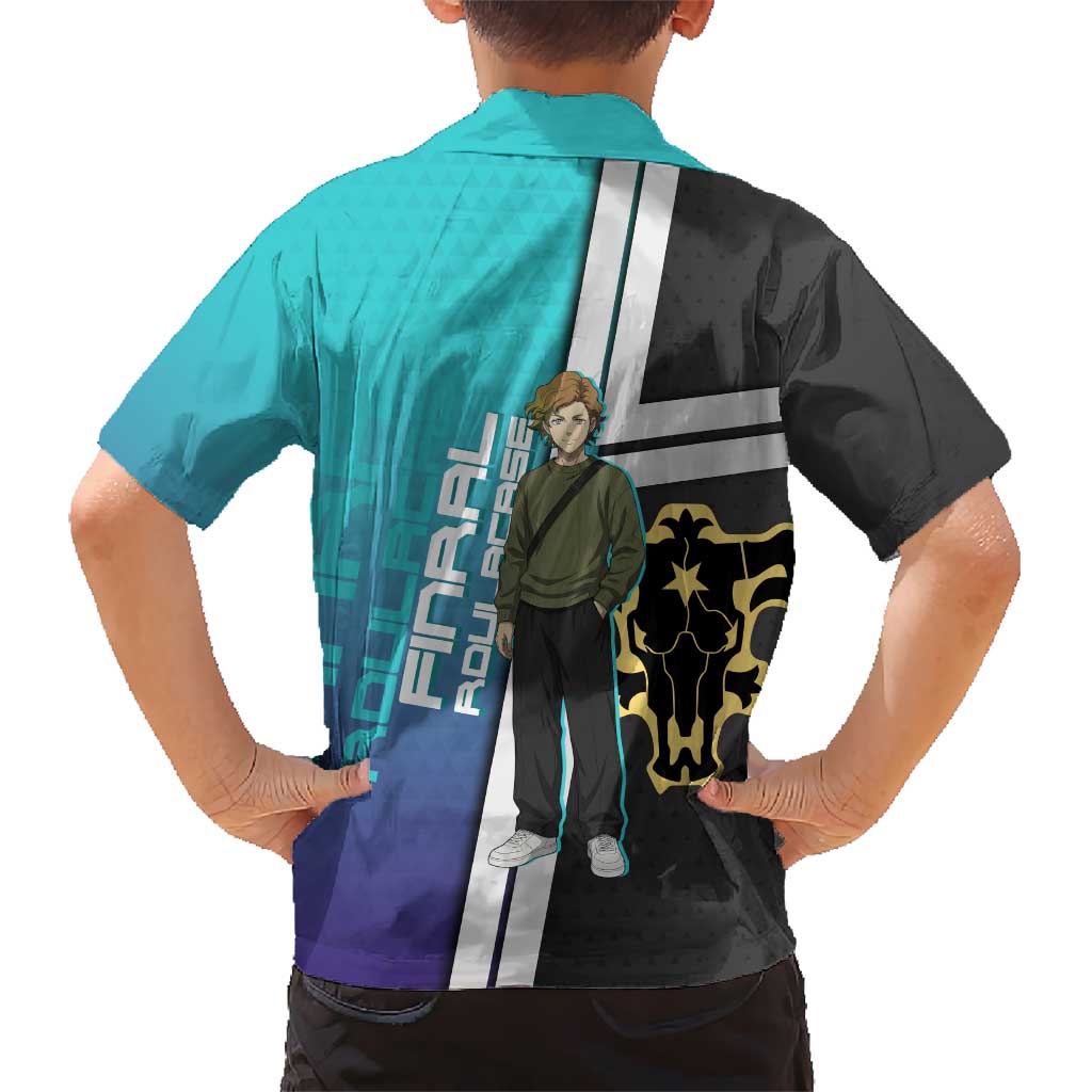 Black Clover Finral Roulacase Family Matching Long Sleeve Bodycon Dress and Hawaiian Shirt Anime Illustration Style