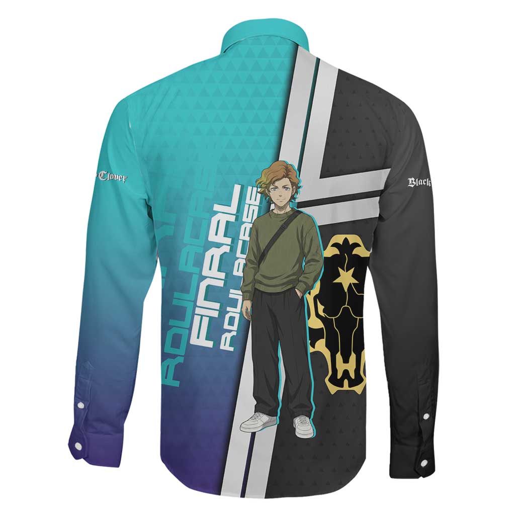 Black Clover Finral Roulacase Family Matching Off Shoulder Short Dress and Hawaiian Shirt Anime Illustration Style