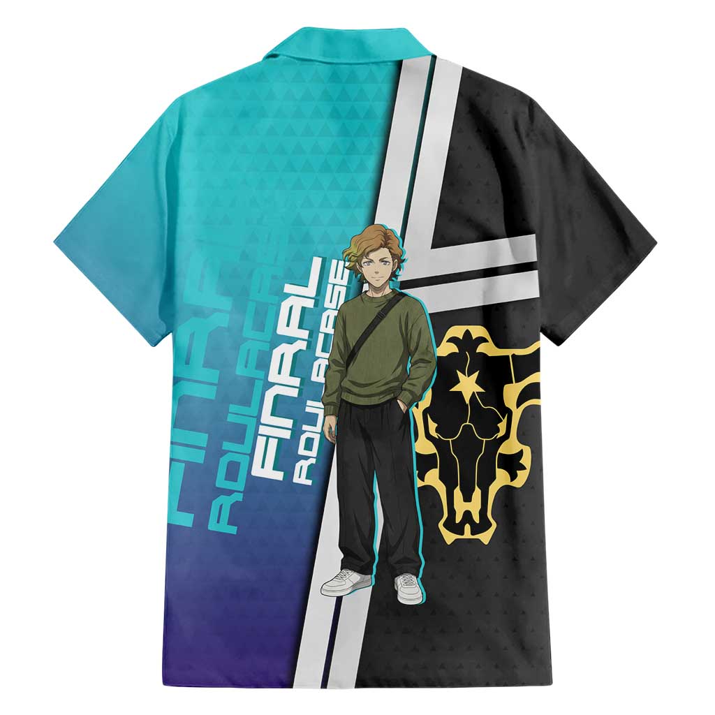 Black Clover Finral Roulacase Family Matching Puletasi and Hawaiian Shirt Anime Illustration Style