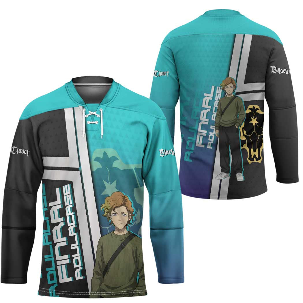 Black Clover Finral Roulacase Hockey Jersey Anime Illustration Style