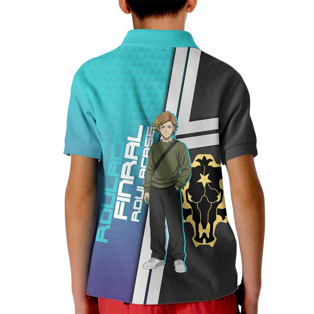 Black Clover Finral Roulacase Kid Polo Shirt Anime Illustration Style