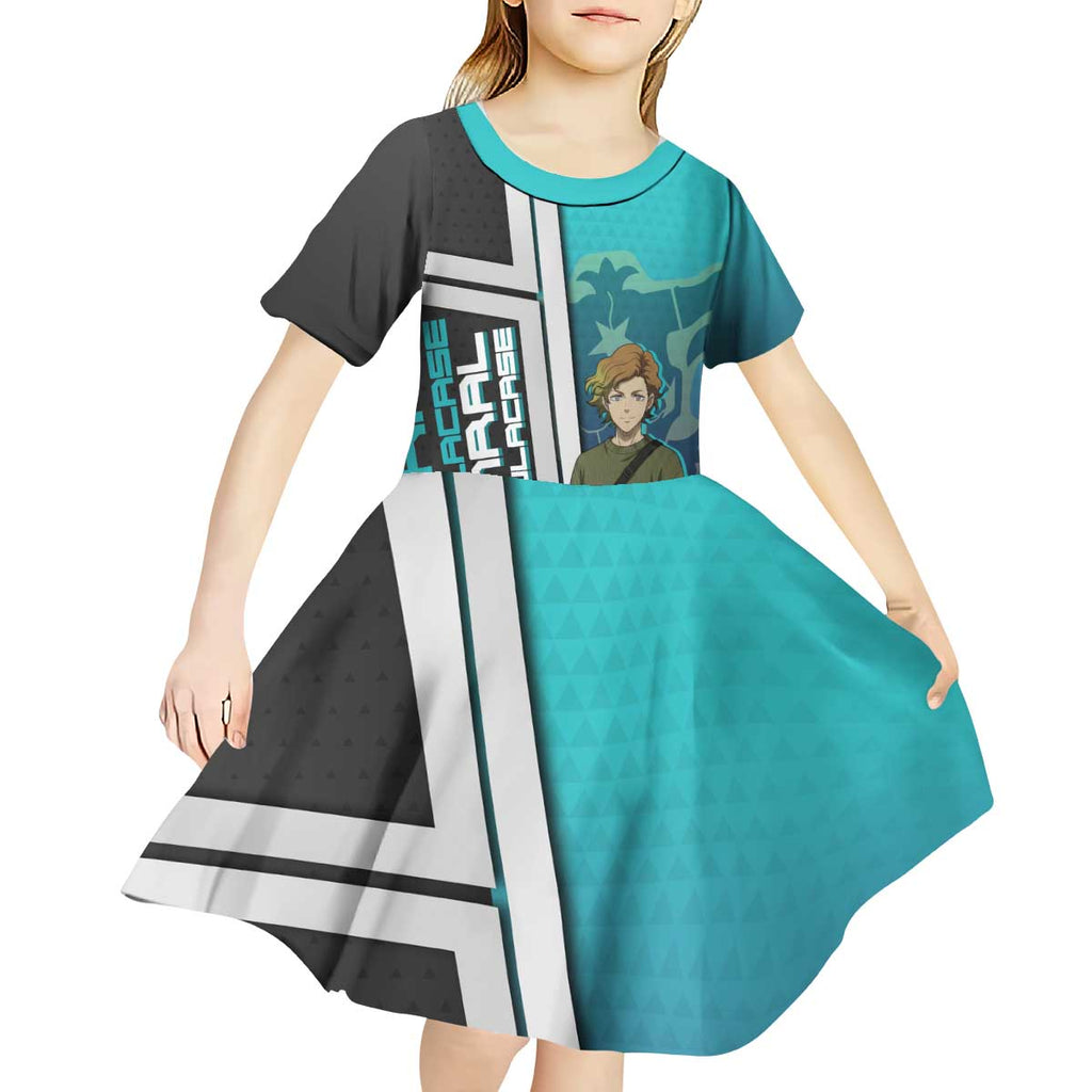 Black Clover Finral Roulacase Kid Short Sleeve Dress Anime Illustration Style