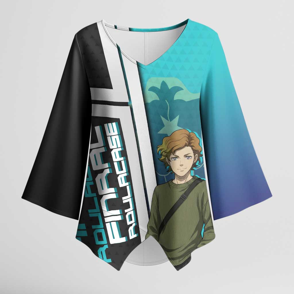 Black Clover Finral Roulacase Kimono Sleeve Blouse Anime Illustration Style