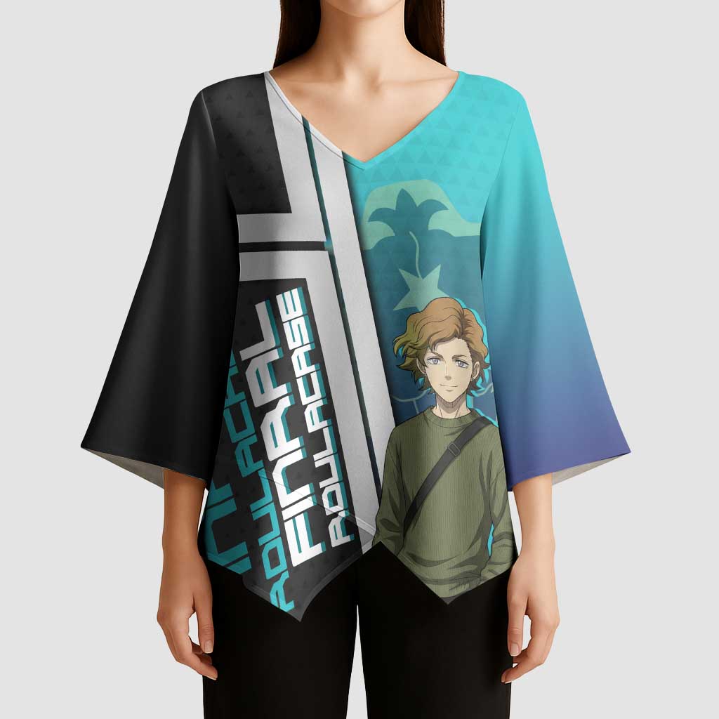 Black Clover Finral Roulacase Kimono Sleeve Blouse Anime Illustration Style