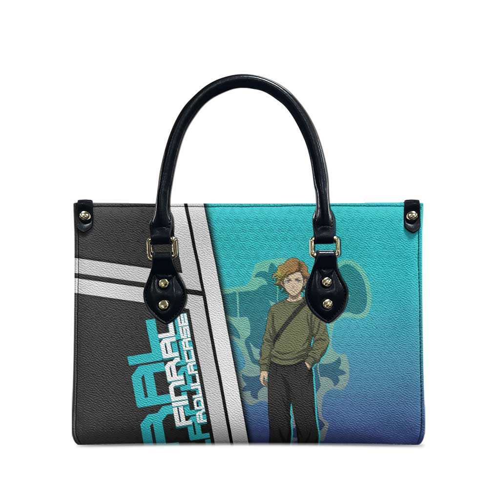 Black Clover Finral Roulacase Leather Bag Anime Illustration Style