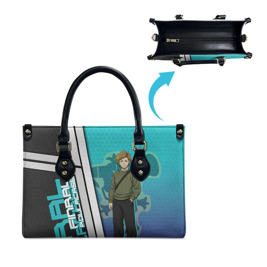 Black Clover Finral Roulacase Leather Bag Anime Illustration Style