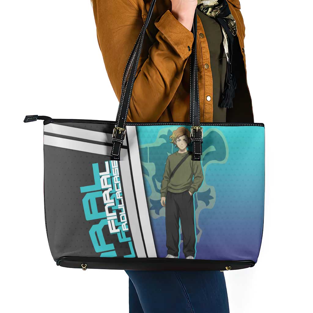 Black Clover Finral Roulacase Leather Tote Bag Anime Illustration Style