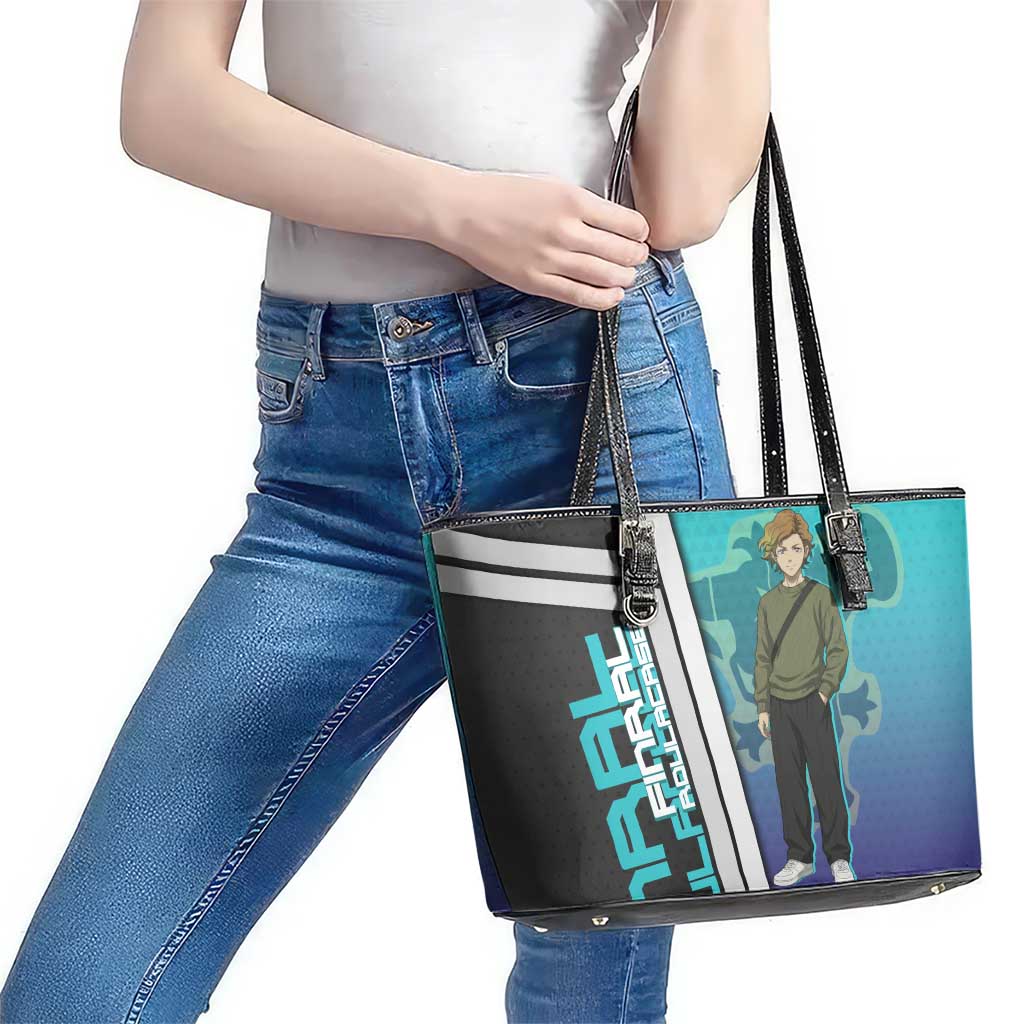 Black Clover Finral Roulacase Leather Tote Bag Anime Illustration Style