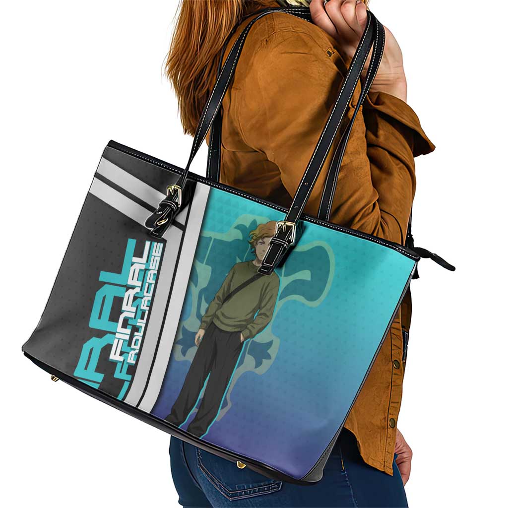 Black Clover Finral Roulacase Leather Tote Bag Anime Illustration Style