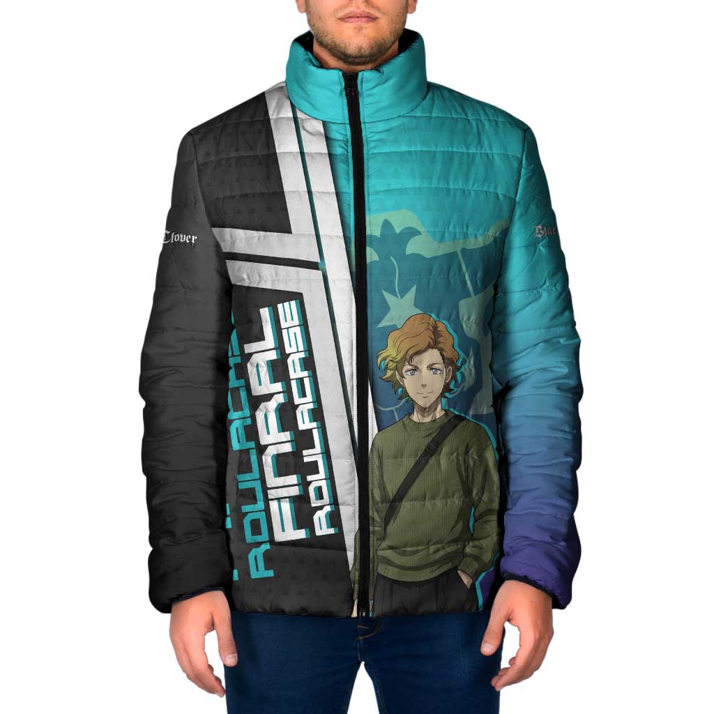 Black Clover Finral Roulacase Padded Jacket Anime Illustration Style