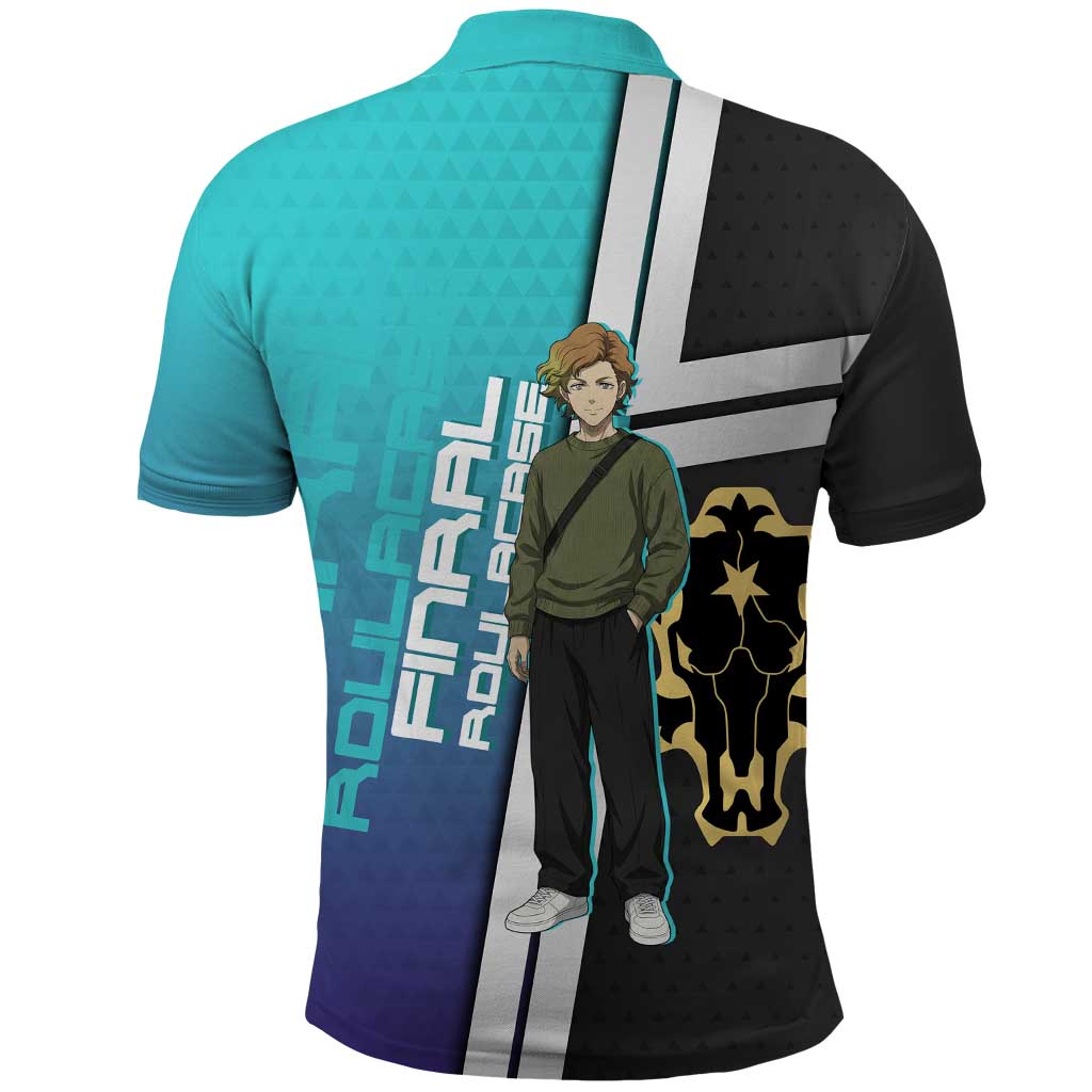 Black Clover Finral Roulacase Polo Shirt Anime Illustration Style