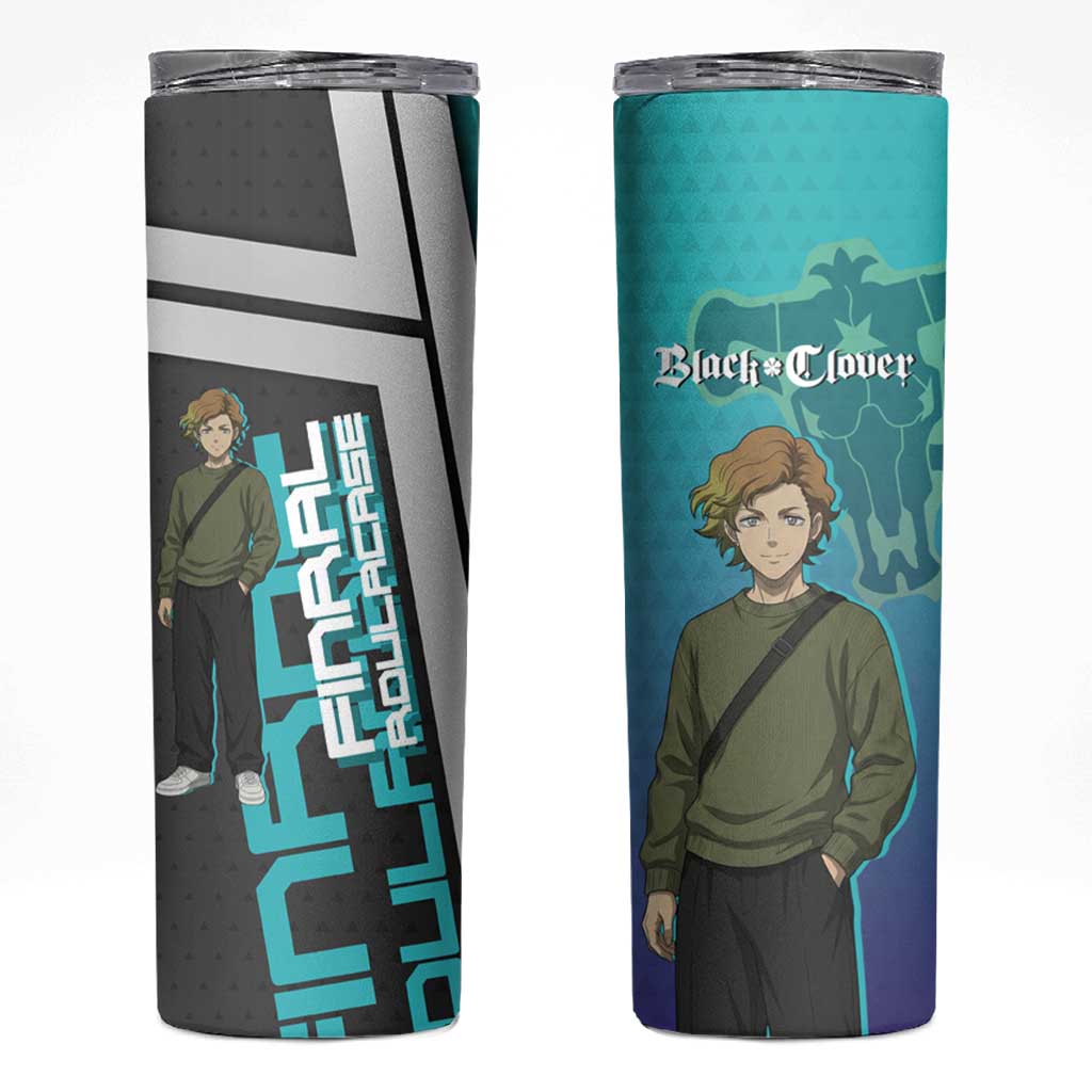 Black Clover Finral Roulacase Skinny Tumbler Anime Illustration Style
