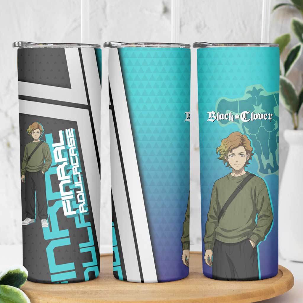 Black Clover Finral Roulacase Skinny Tumbler Anime Illustration Style