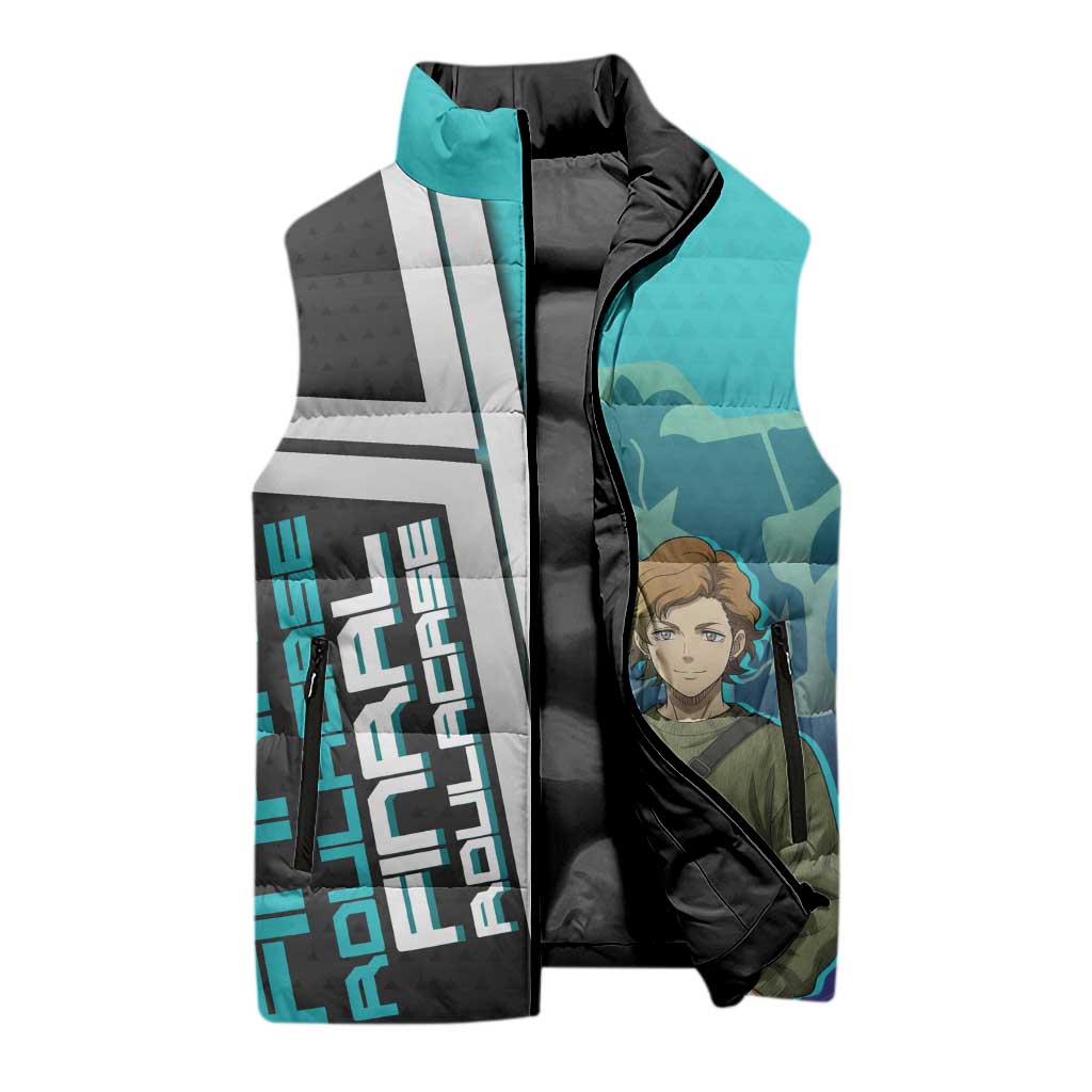 Black Clover Finral Roulacase Sleeveless Puffer Jacket Anime Illustration Style