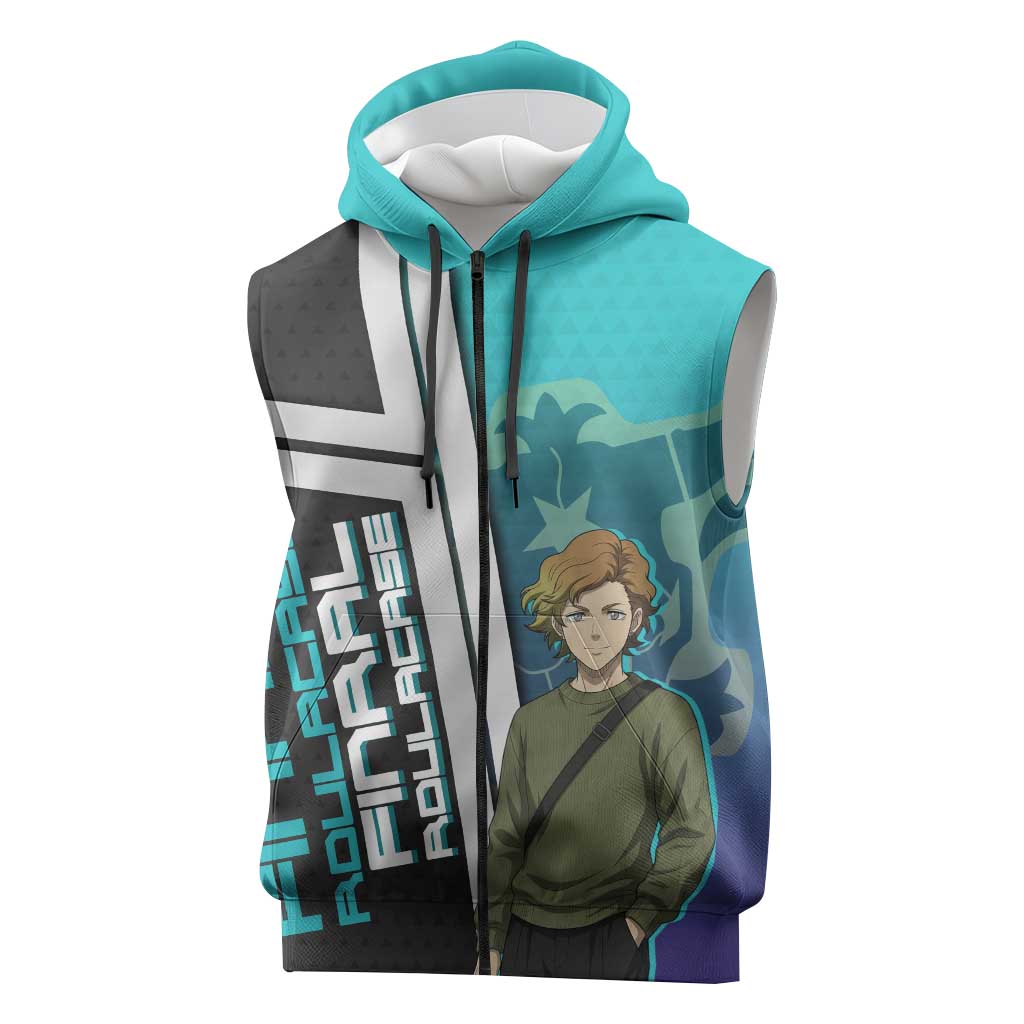 Black Clover Finral Roulacase Sleeveless Zip Hoodie Anime Illustration Style
