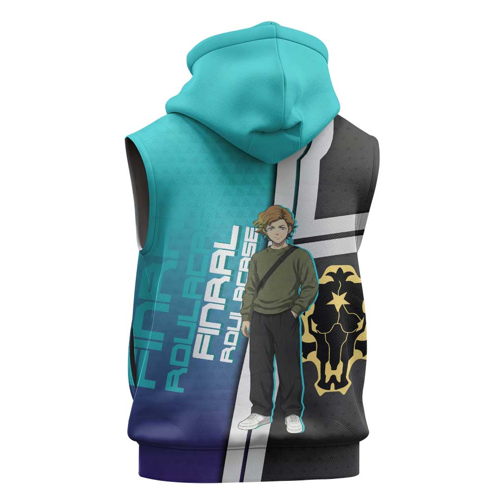 Black Clover Finral Roulacase Sleeveless Zip Hoodie Anime Illustration Style