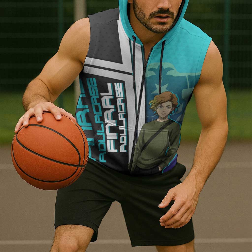 Black Clover Finral Roulacase Sleeveless Zip Hoodie Anime Illustration Style