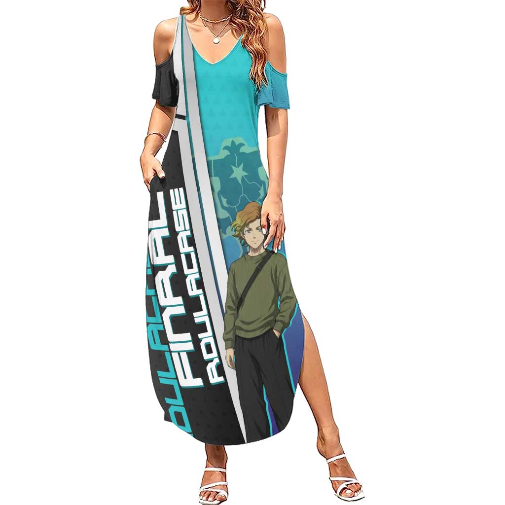 Black Clover Finral Roulacase Summer Maxi Dress Anime Illustration Style