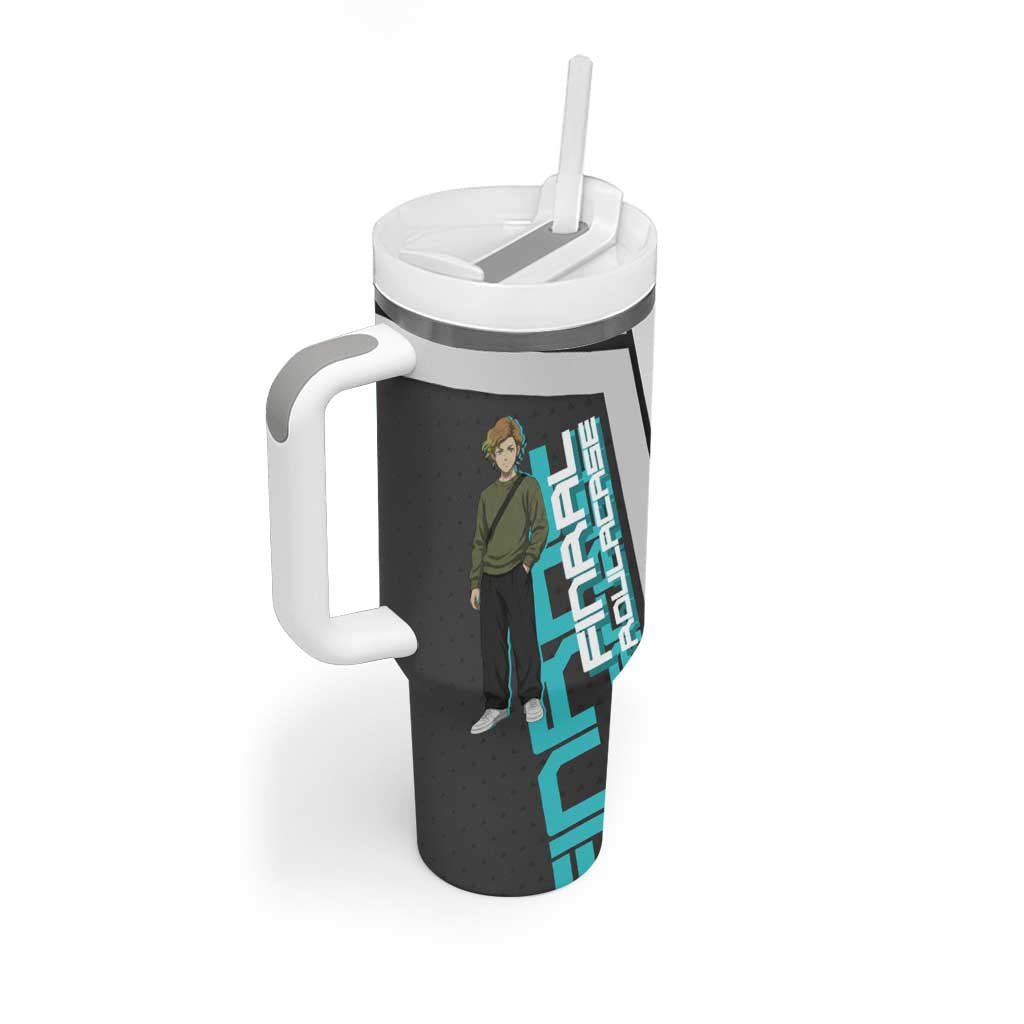 Black Clover Finral Roulacase Tumbler With Handle Anime Illustration Style