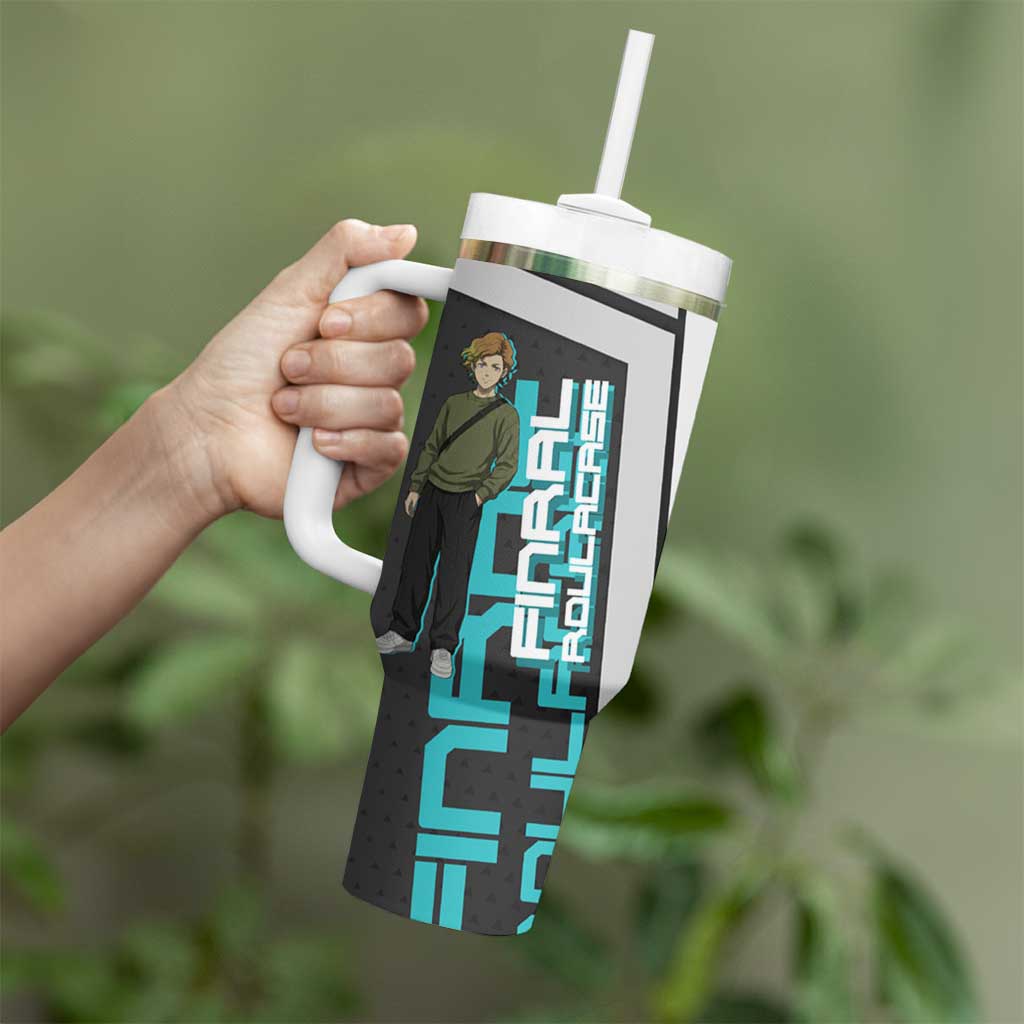 Black Clover Finral Roulacase Tumbler With Handle Anime Illustration Style