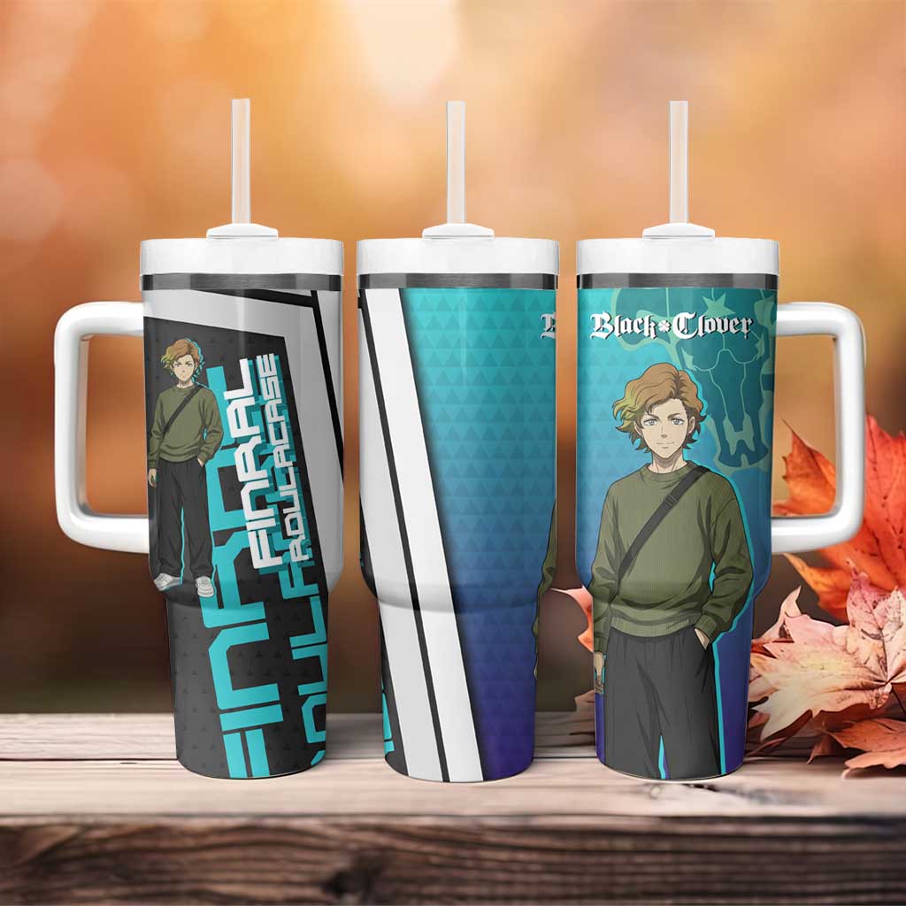 Black Clover Finral Roulacase Tumbler With Handle Anime Illustration Style