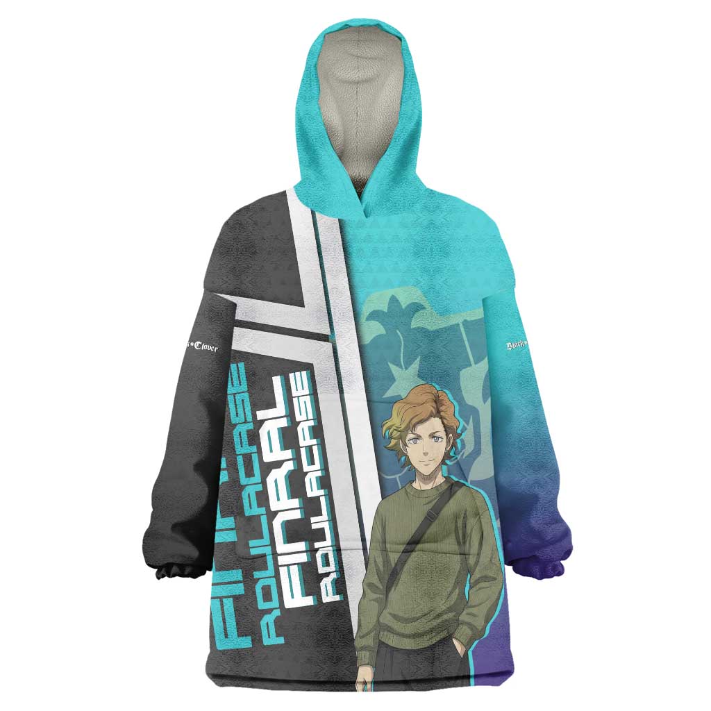 Black Clover Finral Roulacase Wearable Blanket Hoodie Anime Illustration Style
