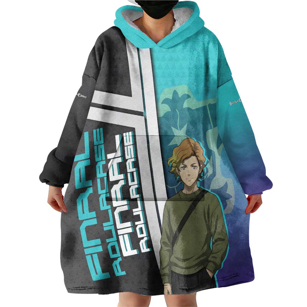 Black Clover Finral Roulacase Wearable Blanket Hoodie Anime Illustration Style