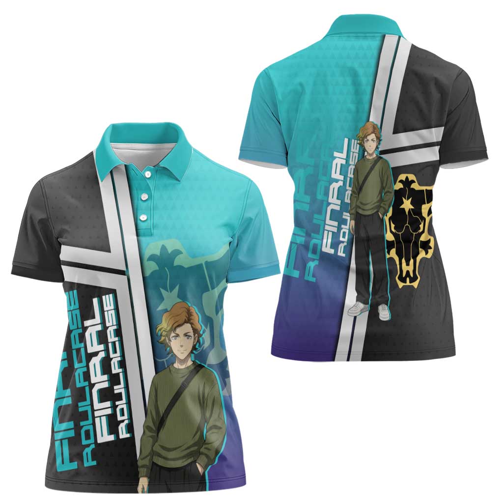 Black Clover Finral Roulacase Women Polo Shirt Anime Illustration Style