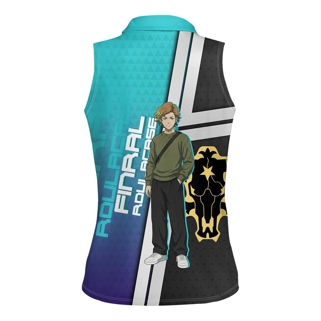 Black Clover Finral Roulacase Women Sleeveless Polo Shirt Anime Illustration Style